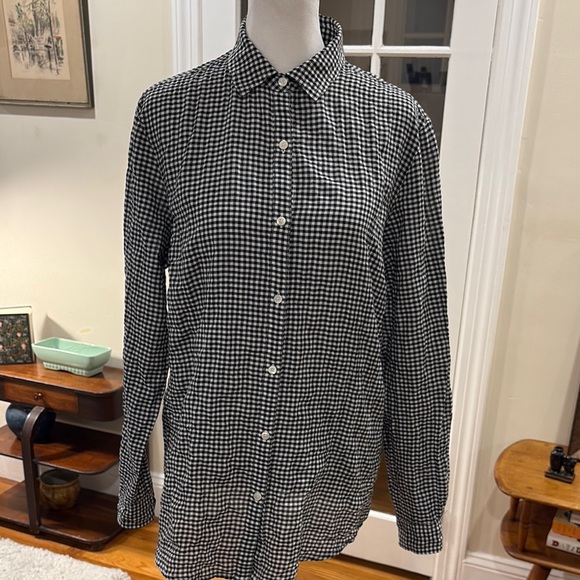J. McLaughlin Women’s Black and White Casual Button Down Shirt. Size XS - Picture 1 of 9